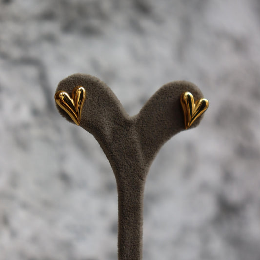 Heart Earrings Rose