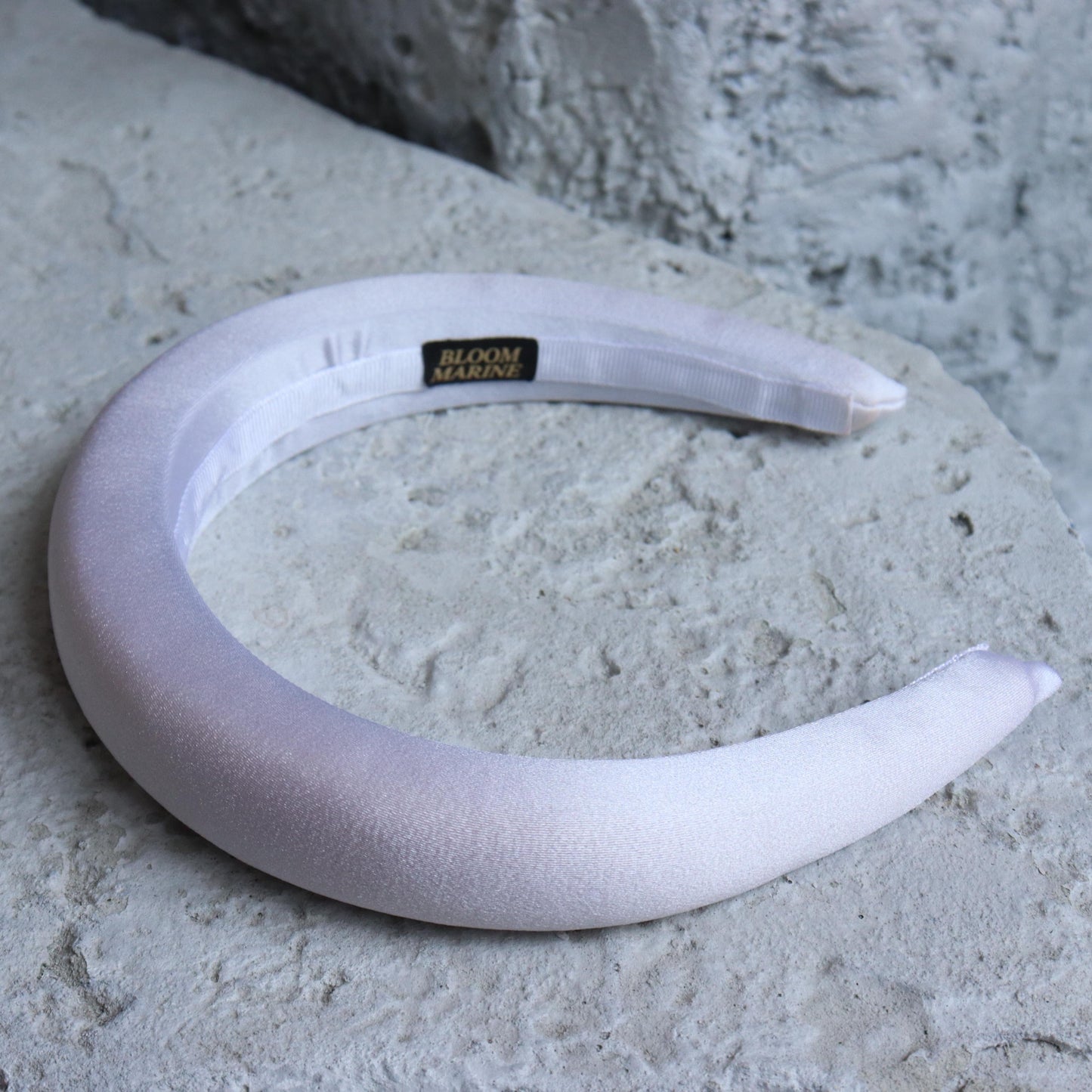 White Saten Headband